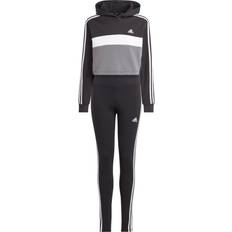 Adidas Solid Colours Tracksuits adidas Cotton Cropped Hoodie/Leggings Outfit