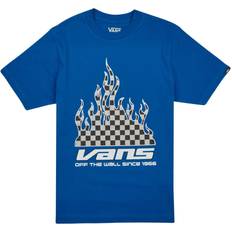 Kinderkleding Vans T-shirt Korte Mouw Reflective Checkerboard Flame - Blauw