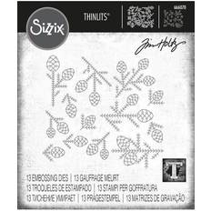 Green Crafts Sizzix Pine Patterns Thinlits Tim Holtz