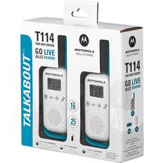 Walkie Talkies Motorola solutions talkabout t114 two-way radios, 16 mile range, 2pack walkie