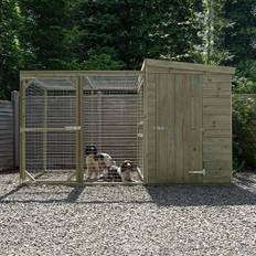 Pets Forest Garden 4'6 Hedgerow Dog Kennel with Run