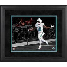 Tyreek Hill Miami Dolphins Facsimile Signature Framed x Spotlight Photograph