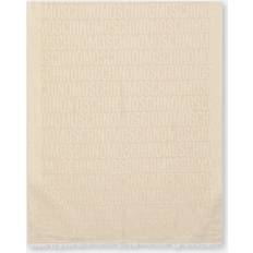 Tilbehør Moschino scarf women 30703m2599002 beige wool shawl stole foulard pashmina