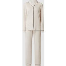 Hanro Nattøj Hanro Natural Comfort LS Pajama, Almond Serie: Natural Comfort