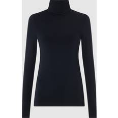 Wolford Sweatere Wolford Aurora Turtleneck Top Long Sleeves - Admiral