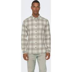 Only & Sons Ropa Only & Sons Gudmund Checked Hombre Antique White Multicolor