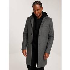 J.Lindeberg Outerwear J.Lindeberg Holger Melton Coat U218 Mid - Gris