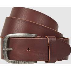 Hombre - Marrón Accesorios Jack & Jones Cinturón Para Hombre Jackpaul Leather Belt 12111286 Marron