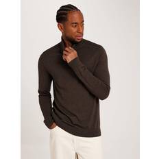 Brun - Herre - Polotrøjer Sweatere Selected Long-sleeved Turtleneck