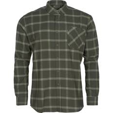 Värnamo Pinewood Värnamo flannel skovmandsskjorte, Mørkegrøn/Grøn