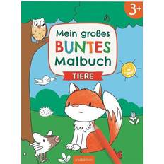 Mein großes buntes Malbuch Tiere