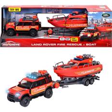 Plástico Vehículos de Emergencia Majorette Land Rover Fire Rescue Boat