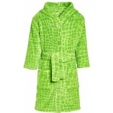 Boys - Green Bath Robes Playshoes Kid's Fleece-Bademantel 110/116, green