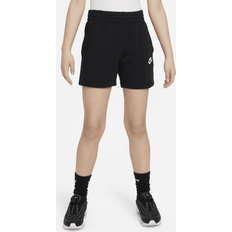 Pants Nike Sportswear Club Fleece Big Kids' Girls' 5" French Terry Shorts in Black, FD2919-010 Black