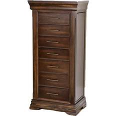 Brown Jewelry Storage Hives & Honey and Jewelry Armoire, Large, Walnut