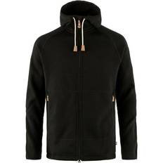 Fjällräven Övik Fleece Hoodie Jacket - Schwarz