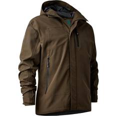 Brown - Hunting Outerwear Deerhunter Sarek Shell Jacket With Hood Fallen Leaf