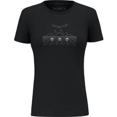 Salewa Pure Dolomites Merino T-shirt dam, svart out