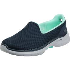 Damen - Türkis Wanderschuhe Skechers Womens Go Walk Big Splash Trainers Shoes