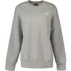 Under Armour Essential Fleece Crew Sweatshirt Grey Woman