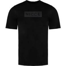 Nicce Short Sleeve Black Crew Neck Mens Cotton Peak T-Shirt 0211 K002 0001