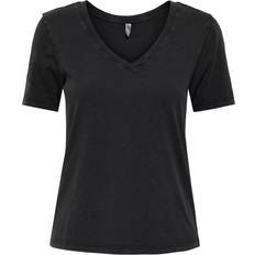 JdY Cotton V-Neck T-Shirt