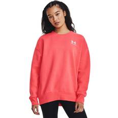 Under Armour Essential Fleece Crew Sweatshirt Red Woman