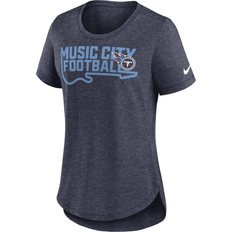 Nike Women's Heather Navy Tennessee Titans Local Fashion Tri-Blend T-Shirt