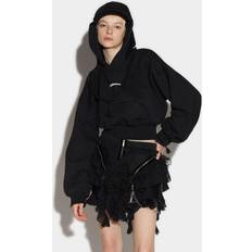 DSquared2 Women Tops DSquared2 Logo Cropped Hoodie - Black