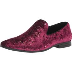 Herr - Röda Lågskor Stacy Adams Herr Stellar Glitter Slip On Loafer - Burgundy