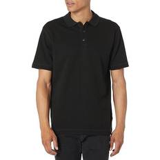 HUGO BOSS Polo Shirts HUGO BOSS Men's Waffle Structure Polo Shirt Black Black