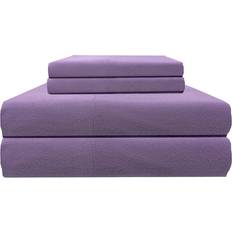 Flade lagener - Polyester Lagner Micro Flannel 4-Piece Lagen Lilla (279.4x274.3cm)