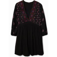 Desigual Ethnic Print Short Dress - Black