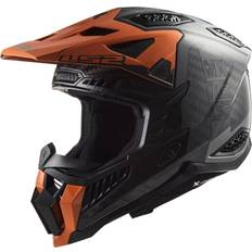 Herre Motorcykelhjelme LS2 Crosshjelm MX703 X-Force Victory - Titanium/Orange Herre