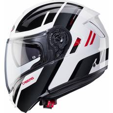 Caberg Motorradhelme Caberg motorrad klapphelm levo x manta weiß/anthrazit-rot