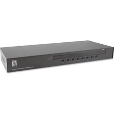 KVM-Switches LevelOne KVM-3208 KVM Switch Rack Mountable Black