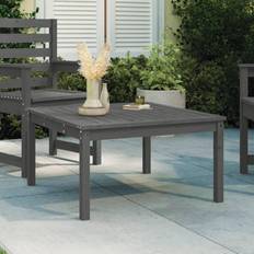 Grigio Tavoli da Bistrot da Esterno vidaXL Tavolo da Giardino Grigio 82.5x82.5x45 cm Legno Massello Pinocod Mxl 129898