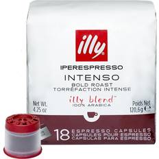 Illy intenso illy IperEspresso Intenso Kaffekapsler 18