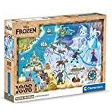 Puslespil frost Clementoni Frost Puslespil Disney Story Maps 1000 Brikker