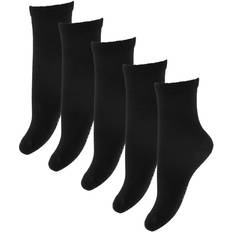 34/36 Calcetines Name It Calcetines 5P Solid Black Unisex - Multicolor