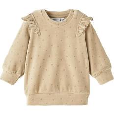 1-3M Sweatshirts Name It Noya Velour Sweatshirt - Oxford Tan