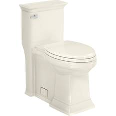 Toilets American Standard 2851A104.222 Town Square S Right Height Elongated One-Piece Toilet with Seat, Linen