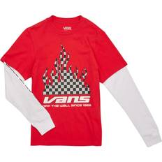 Abbigliamento per bambini Vans Reflective Checkerboard Flame Twofer - Rosso