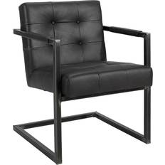 Titan stol Artwood Jed Armchair Leather Anthracite Køkkenstol