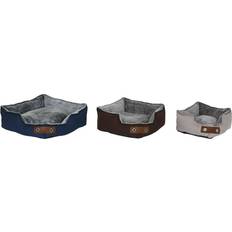 bed Brown Beige Navy Blue