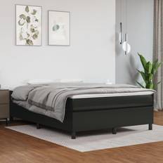 Lits et Matelas vidaXL Noir 140x190 cm Similicuir Black