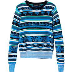 Desigual Tropical Borders Sweater - Blue