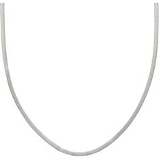 Herr - Rostfritt stål Halsband Edblad Chain Necklace - Silver