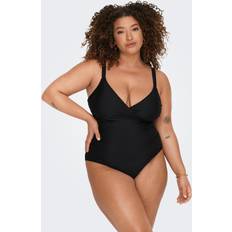 Only Dam Badkläder Only Baddräkt CarElly Wrap Swimsuit - Svart