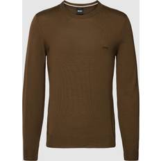 Hugo boss botto HUGO BOSS Botto Regular Fit Crew Knitted Jumper - Brown